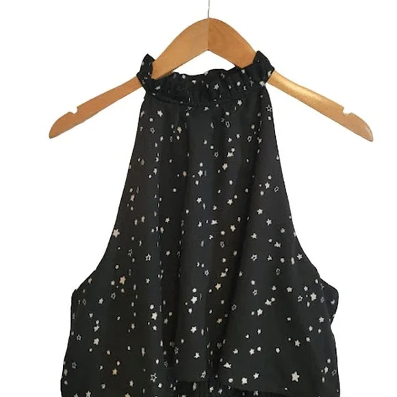 Mudpie -Pacey Star Galaxy Ruffle Flounce Dress - size large- NWOT - Picture 5 of 11